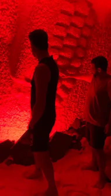 We're allowed to touch this artistic installation?